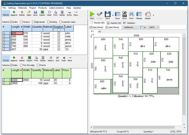 Cutting Optimization Pro bản quyền