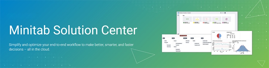 Minitab Solution Center bản quyền – nền tảng phân tích dữ liệu, thống kê và cải tiến quy trình