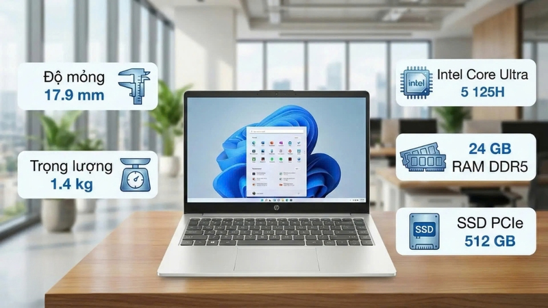 Laptop HP 14 ep1201TU D0BH0PA