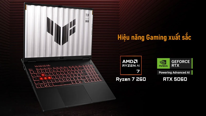 Hiệu năng Laptop ASUS TUF Gaming A16 FA608UM-RV266W
