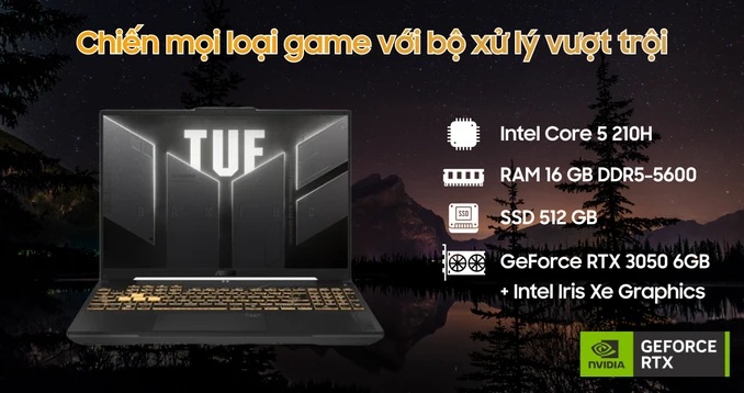 Hiệu năng Laptop ASUS TUF Gaming F16 FX607VJB-RL151W