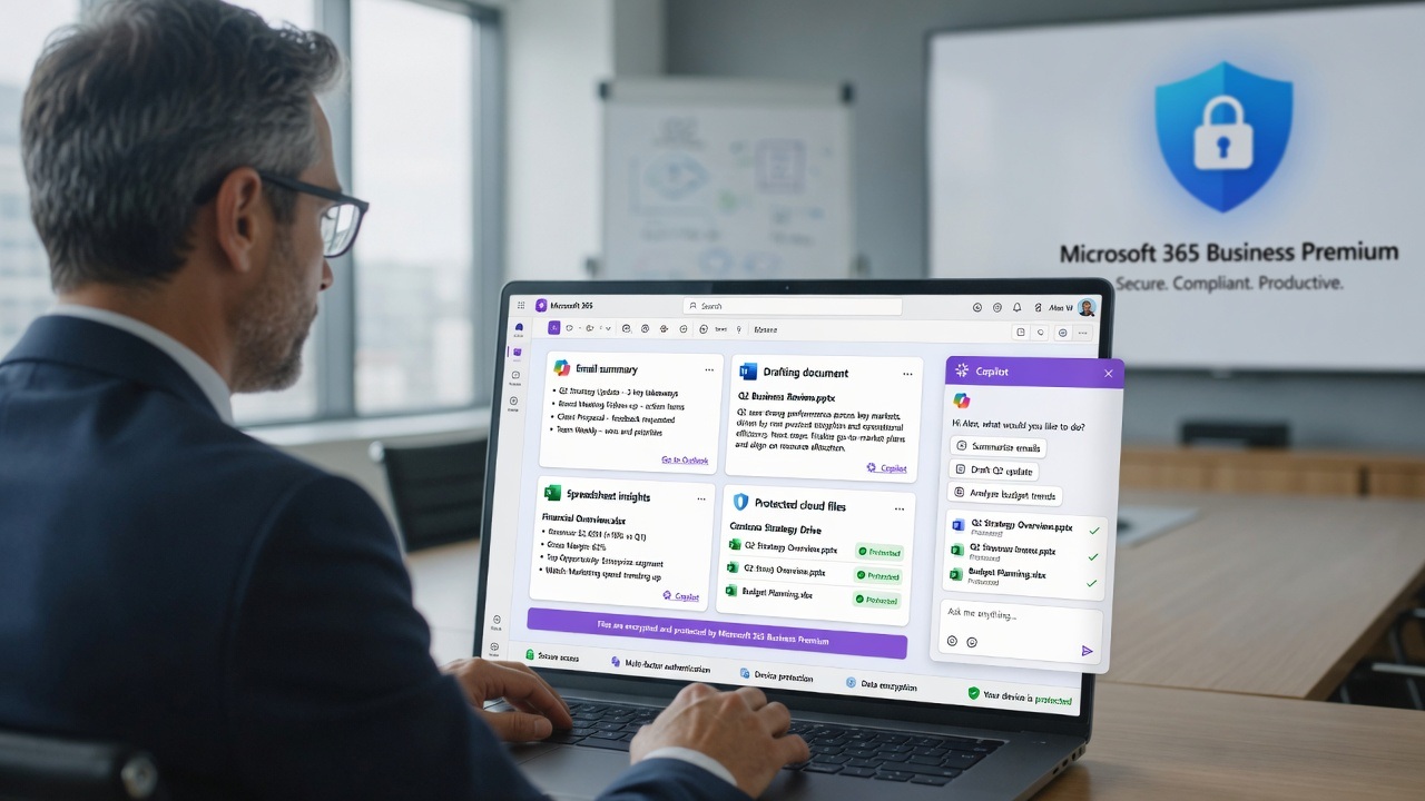 Tích hợp Copilot trong Microsoft 365 Business Premium