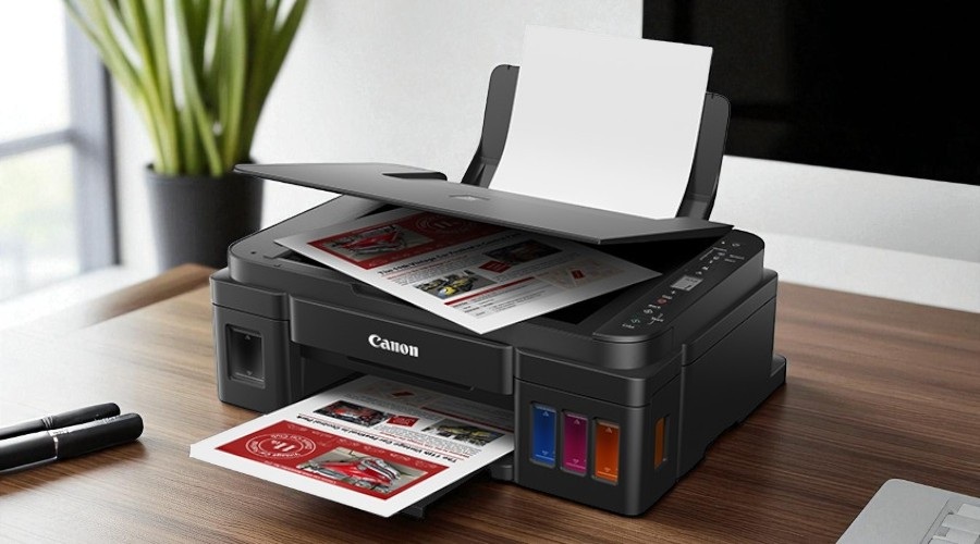 Máy in phun màu Canon PIXMA G3010 với hệ thống bình mực liên tục