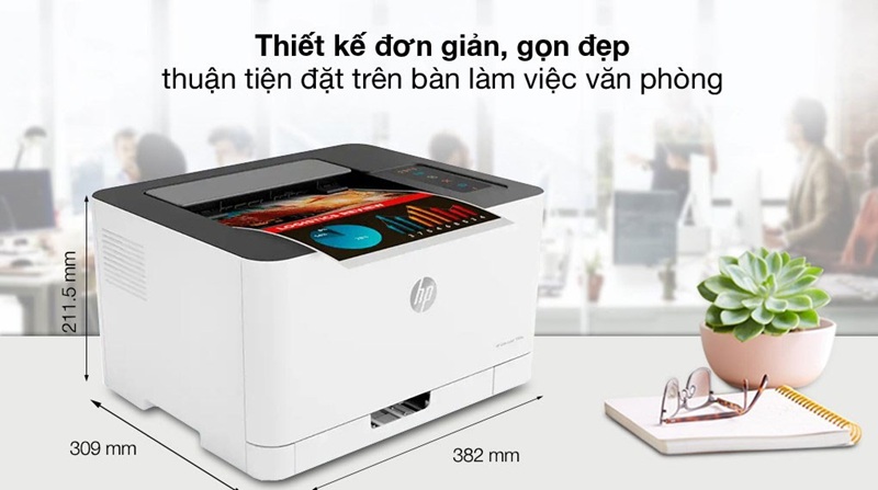 HP Color Laser 150nw 4ZB95A thiết kế gọn gàng