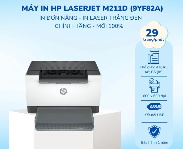 Thông số máy in HP LaserJet M211D 9YF82A