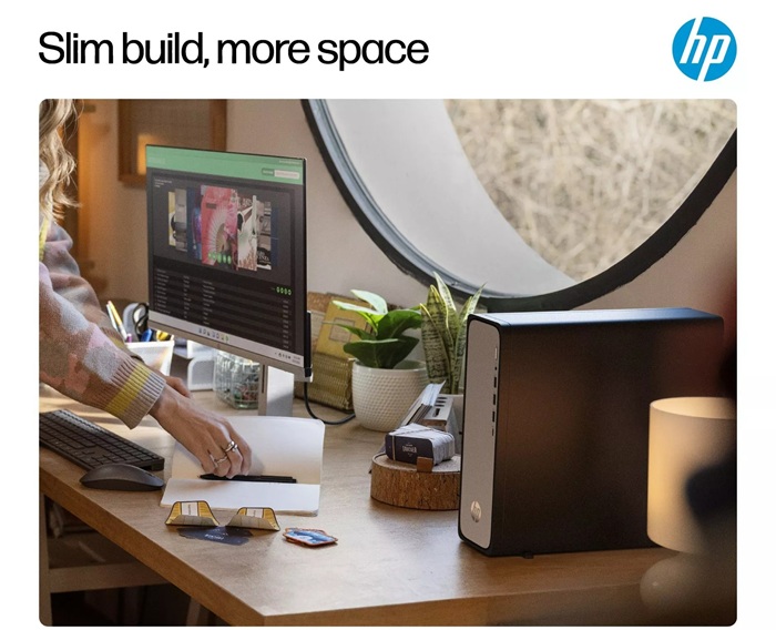 HP Omnidesk S03-0042d C16DVPA thiết kế nhỏ gọn, tiết kiệm không gian