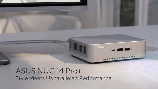 ASUS NUC 14 Pro Mini PC với kết nối đa dạng