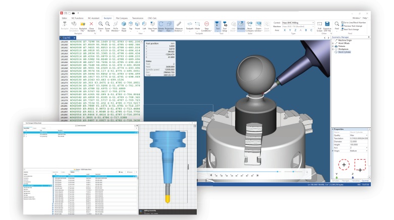 Giao diện phần mềm CIMCO Edit cho lập trình CNC