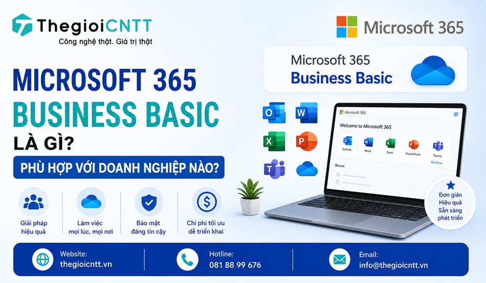 Microsoft 365 Business Basic cho doanh nghiệp