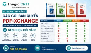 So sánh các gói bản quyền PDF-XChange