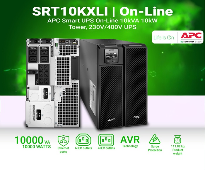 Thông số kỹ thuật UPS APC Smart-UPS On-Line SRT10KXLI