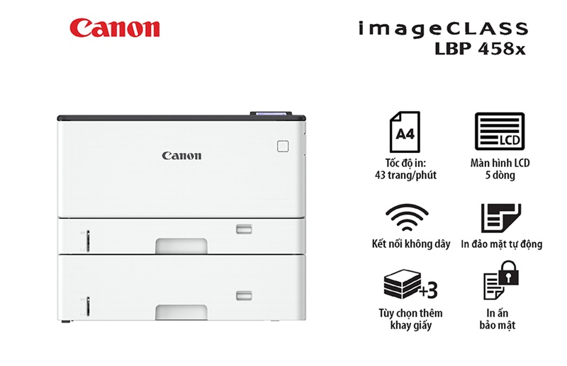 Thông số kỹ thuật máy in Canon LBP458x