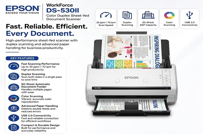 Thông số Epson DS-530 II