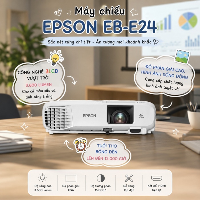 Thông số máy chiếu Epson EB-E24