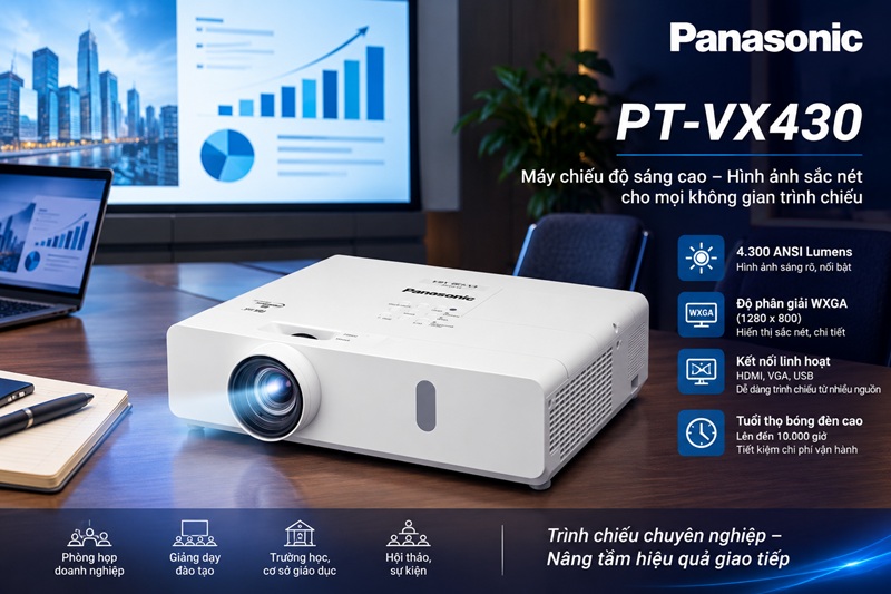 Thông số máy chiếu Panasonic PT-VX430
