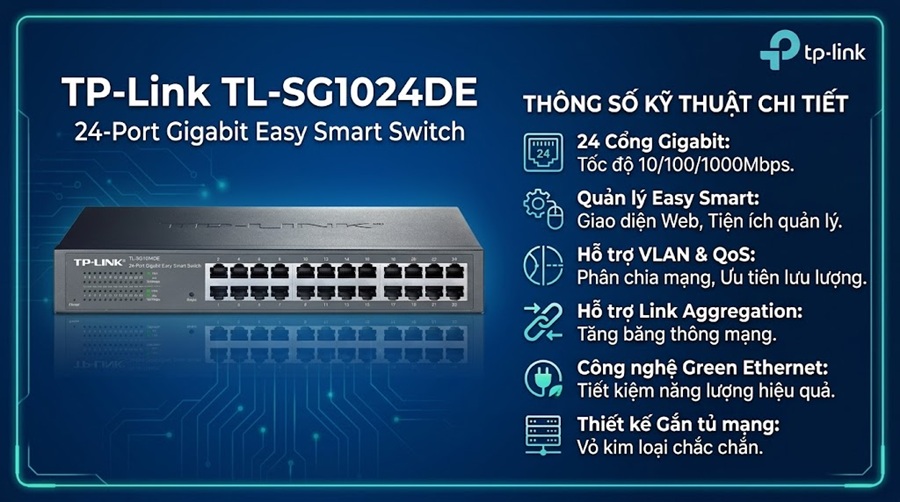 Thông số Switch TP-Link TL-SG1024DE
