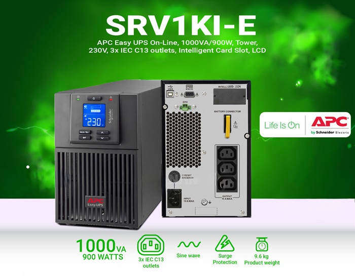 Thông số kỹ thuật UPS APC SRV1KI-E