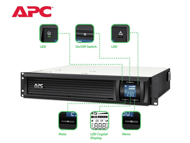 UPS APC Smart-UPS SMC2000I-2U rackmount