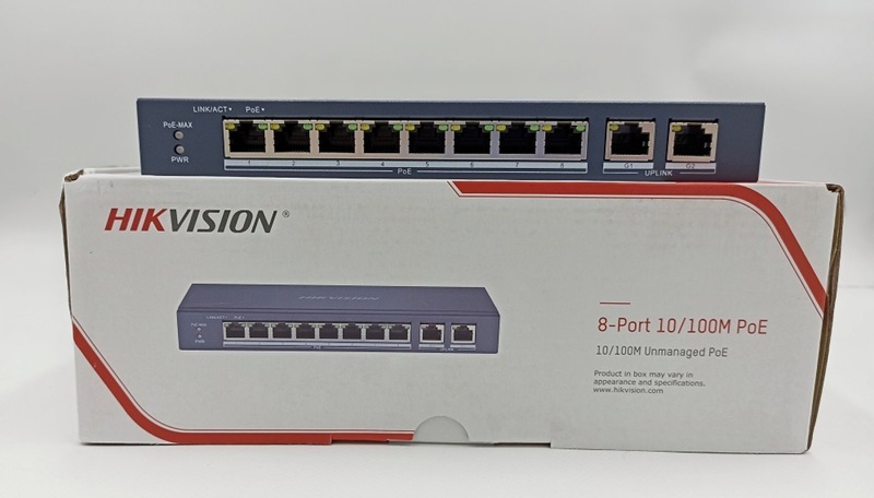 Switch PoE Hikvision DS-3E1310P-EI/M 8 cổng Fast Ethernet