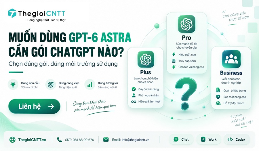 GPT-6 Astra có trong gói ChatGPT nào?