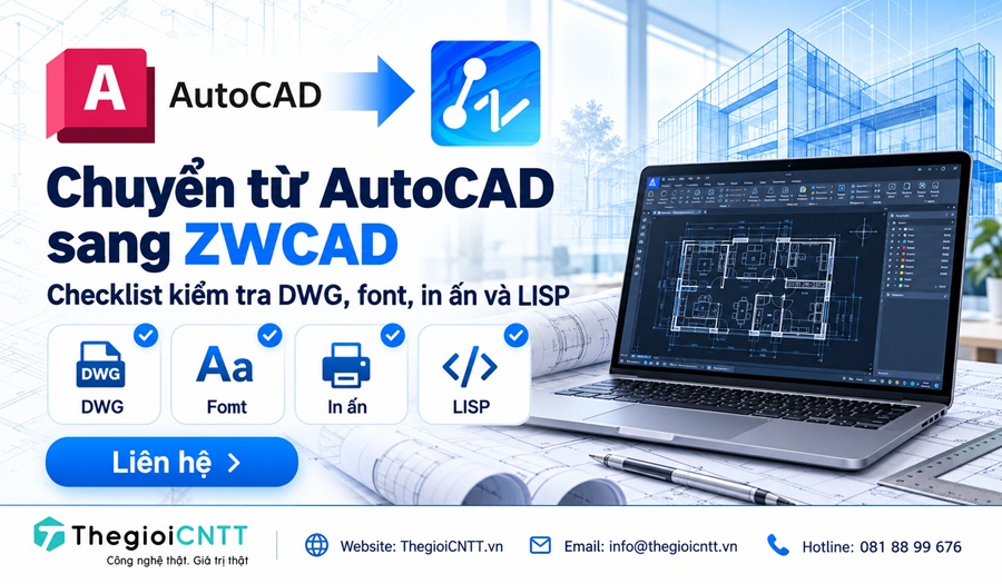 Chuyển đổi AutoCAD sang ZWCAD