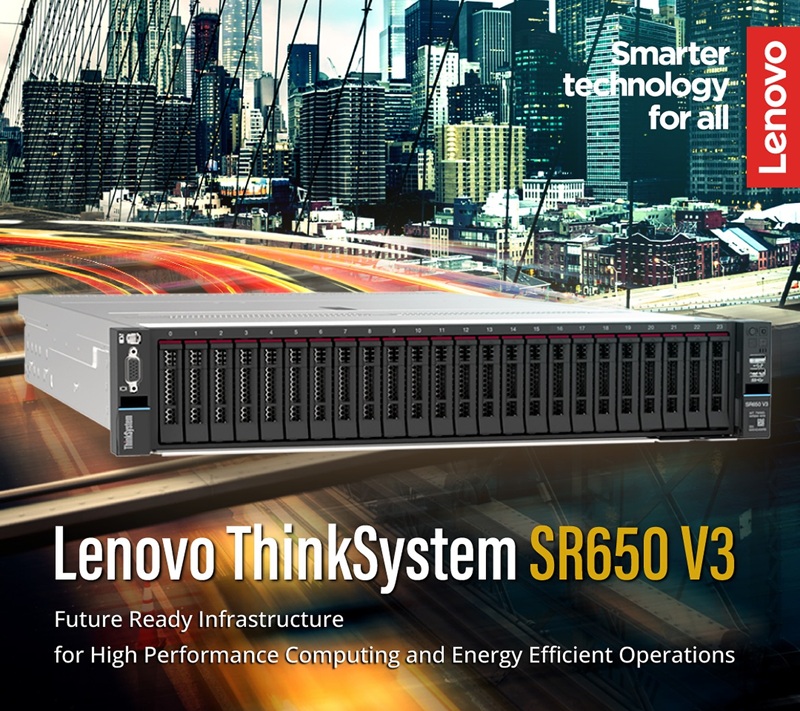 Máy chủ Lenovo ThinkSystem SR650 V3 – nền tảng máy chủ cho doanh nghiệp