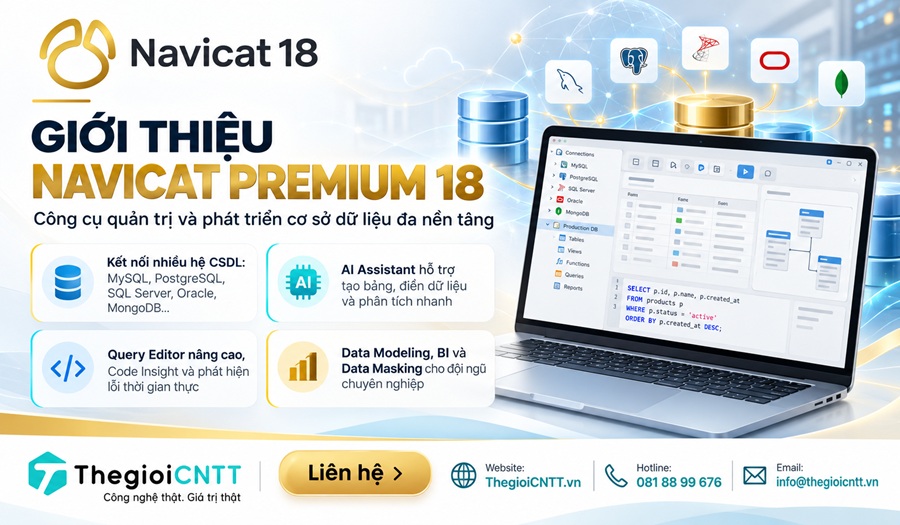Phần mềm Navicat Premium 18