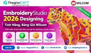 Phần mềm Wilcom EmbroideryStudio 2026 designing bản quyền
