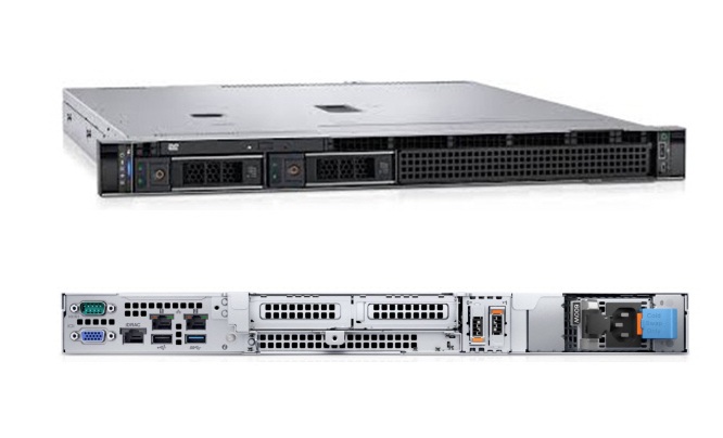 Thiết kế 2 mặt máy chủ dell poweredge R260 chassis 2 tray