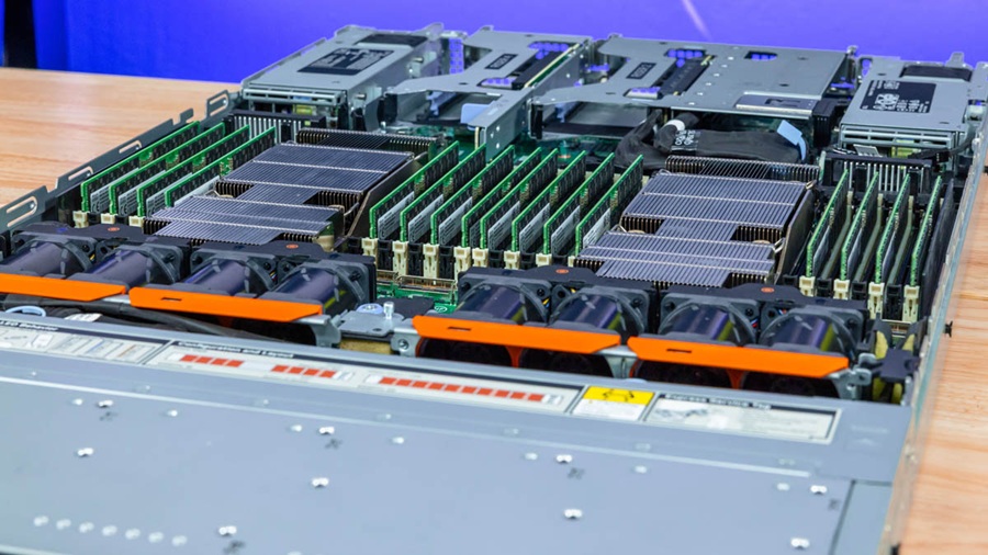 Minh họa bố trí linh kiện máy chủ Dell PowerEdge R670