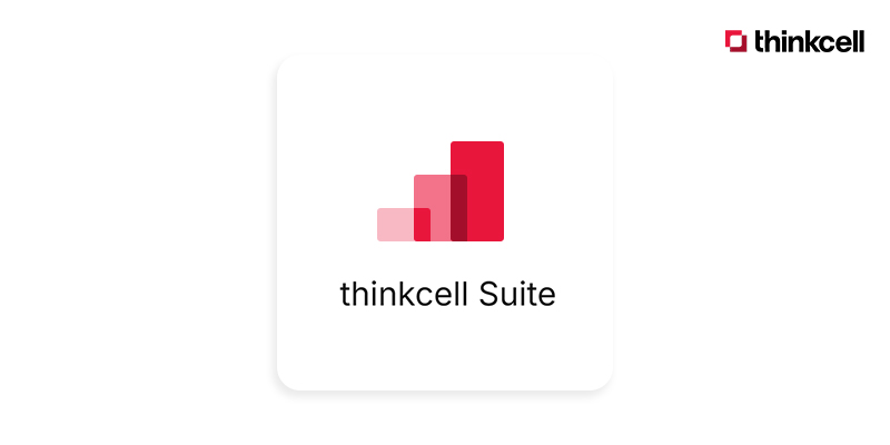 Gói thinkcell Suite với biểu đồ PowerPoint và liên kết dữ liệu Excel